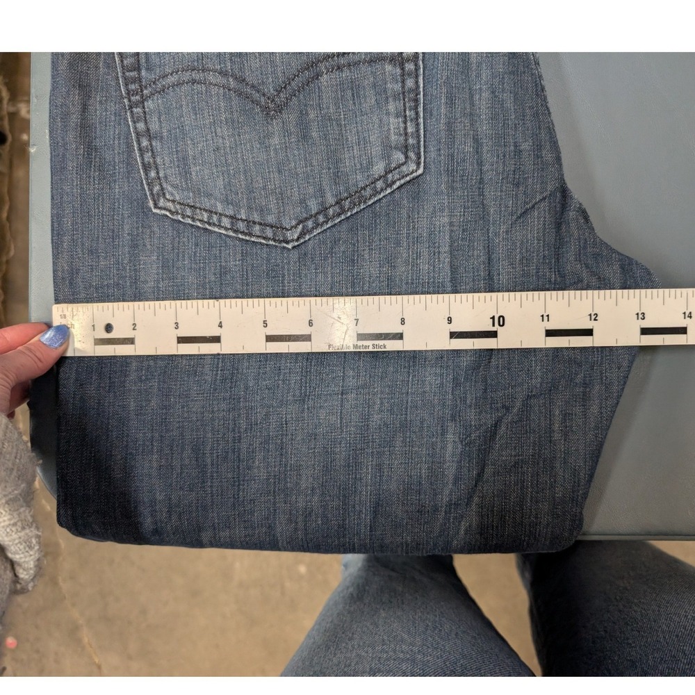 Levis 559 Relaxed Straight Jeans Mens 36x32 Dark Wash Blue Denim 00559-0229 - Picture 12 of 14